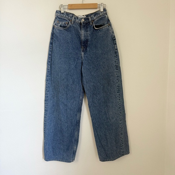 & Other Stories Denim - & Other Stories Dear Cut Wide Leg High Rise Blue Jeans Size 26